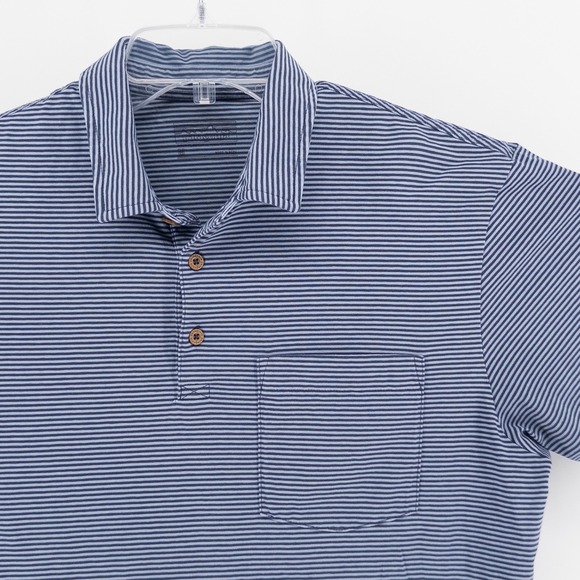 Patagonia Other - Patagonia Mens Med Daily Polo Shirt Blue Striped Short Sleeve Pocket Gorpcore